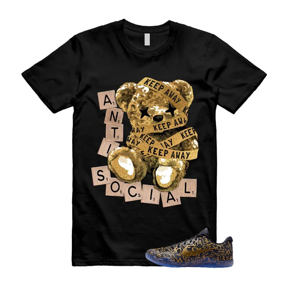 11 Protro Black And Metallic Gold 2026 Shirt To Match Anti Social T-Shirt, Match Sneaker Tee
