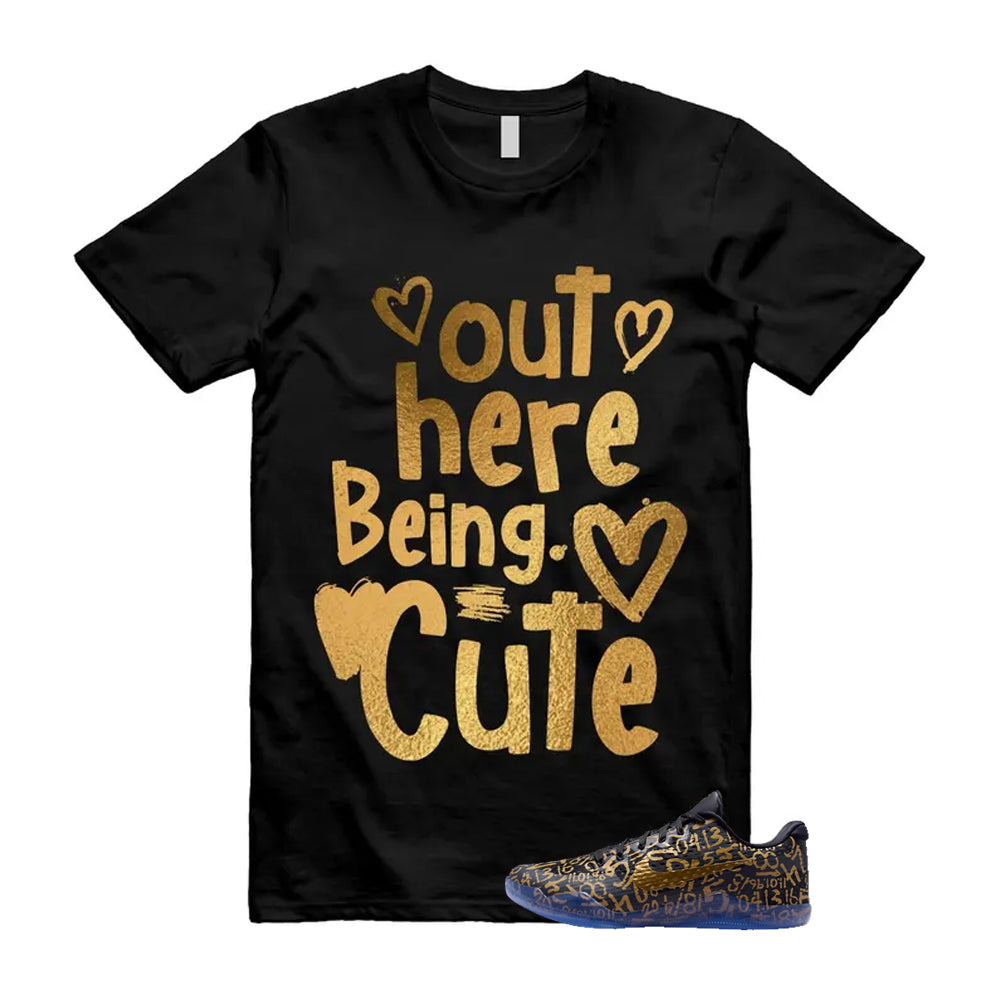 11 Protro Black And Metallic Gold 2026 Shirt To Match Out Here Being Cute T-Shirt, Match Sneaker Tee