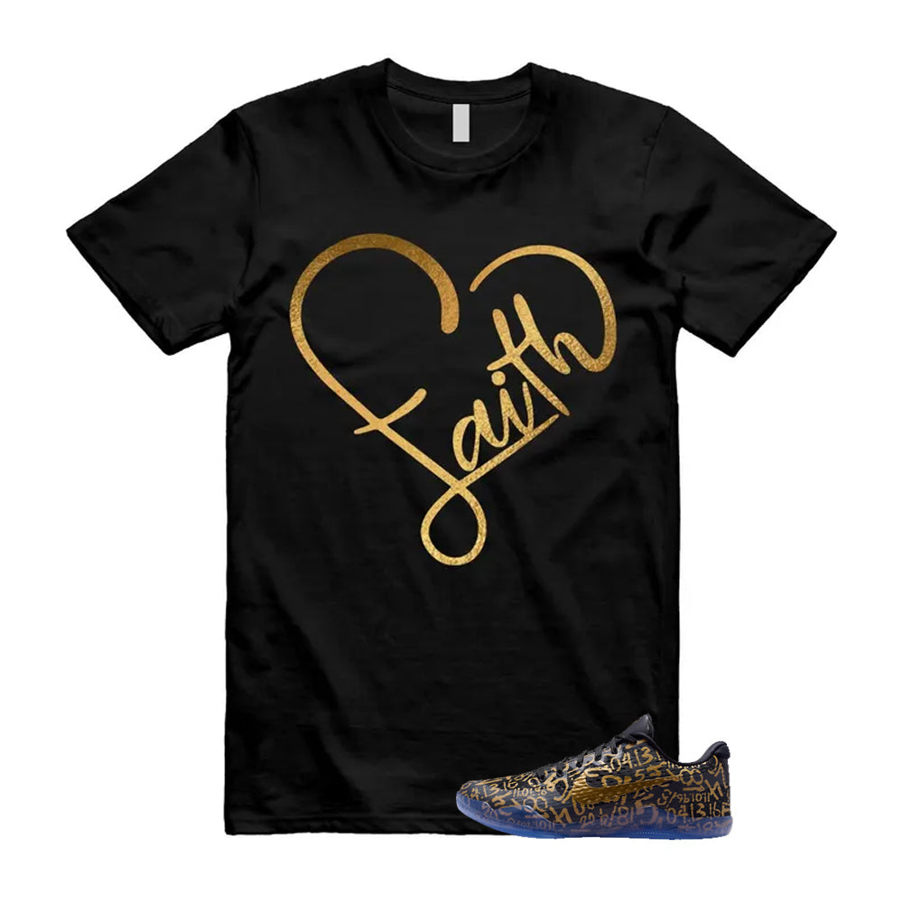 11 Protro Black And Metallic Gold 2026 Shirt To Match Faith T-Shirt, Match Sneaker Tee