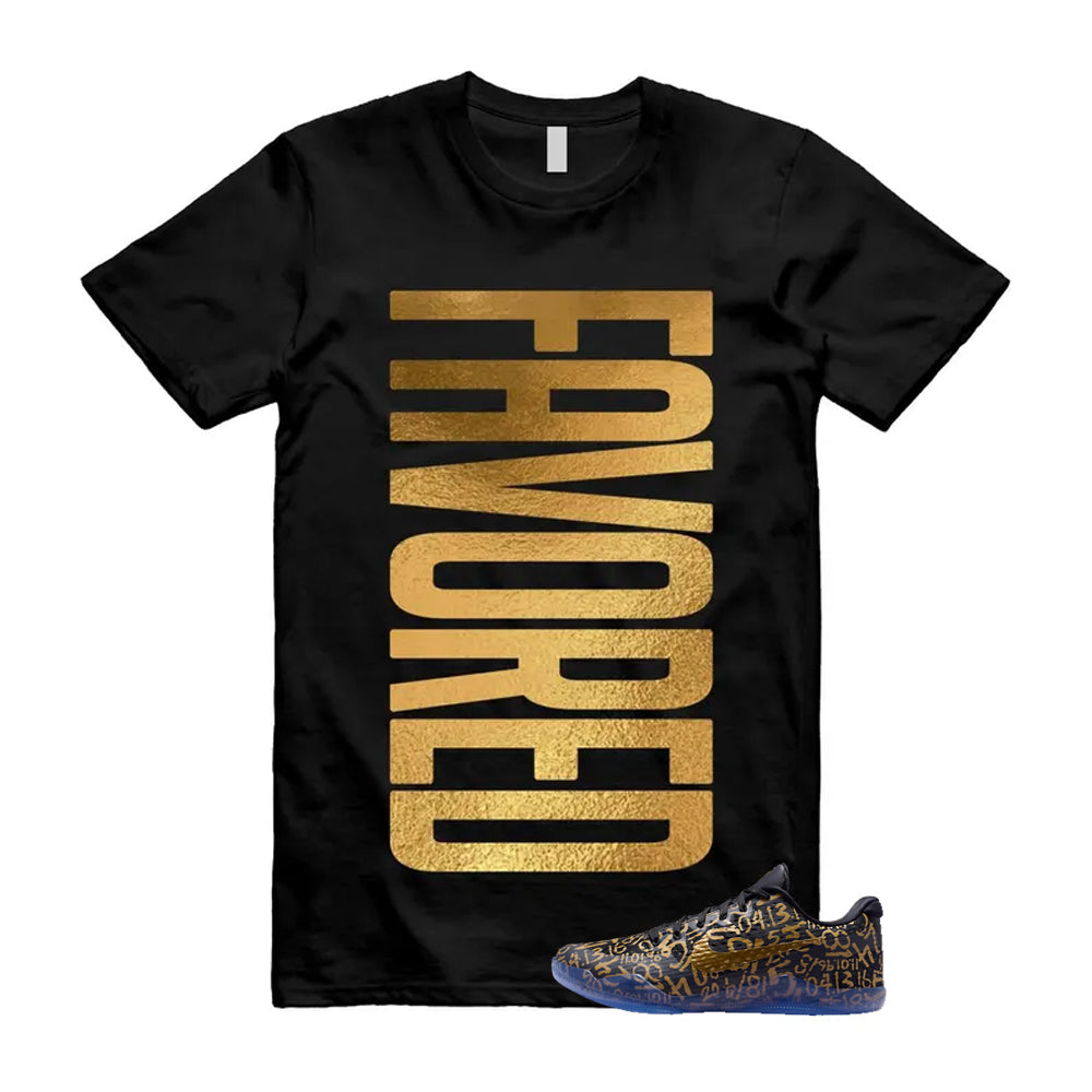 11 Protro Black And Metallic Gold 2026 Shirt To Match Favored T-Shirt, Match Sneaker Tee
