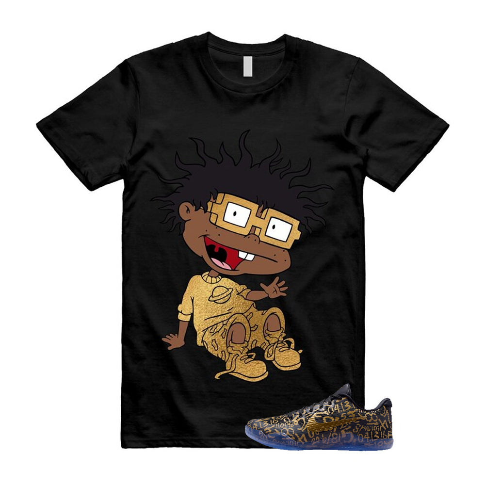 11 Protro Black And Metallic Gold 2026 Shirt To Match Finster T-Shirt, Match Sneaker Tee