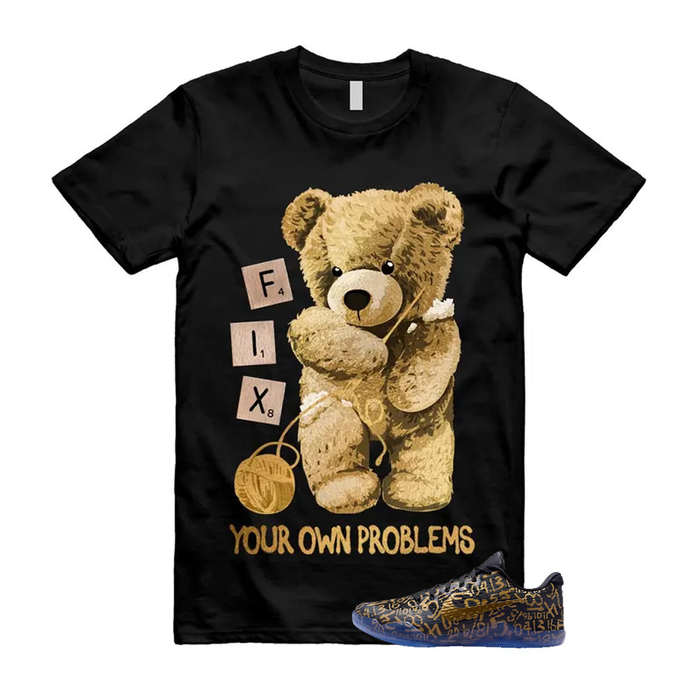 11 Protro Black And Metallic Gold 2026 Shirt To Match Fix T-Shirt, Match Sneaker Tee