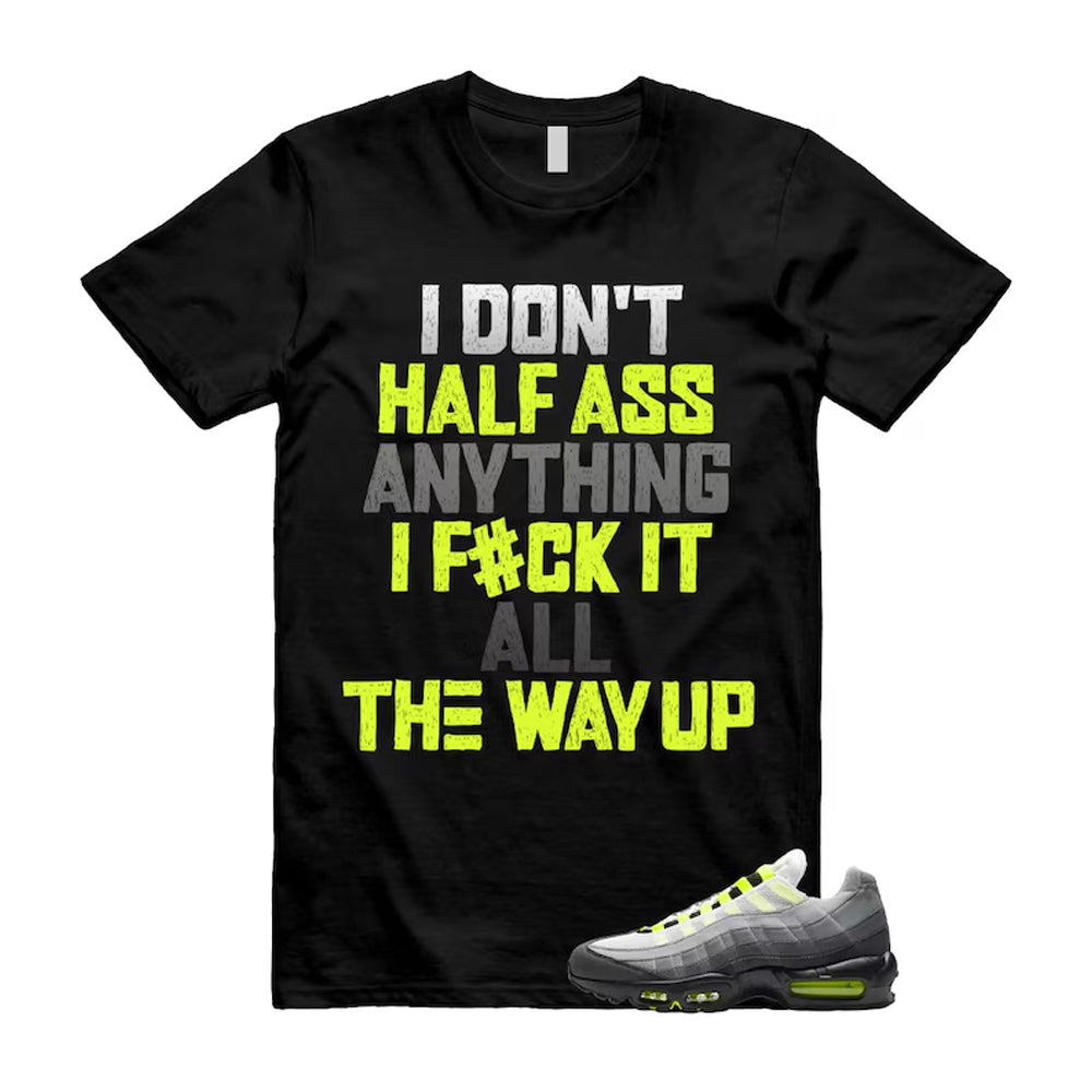 Air Max 95 OG Big Bubble Neon Shirt To Match Half T-Shirt, Match Sneaker Tee