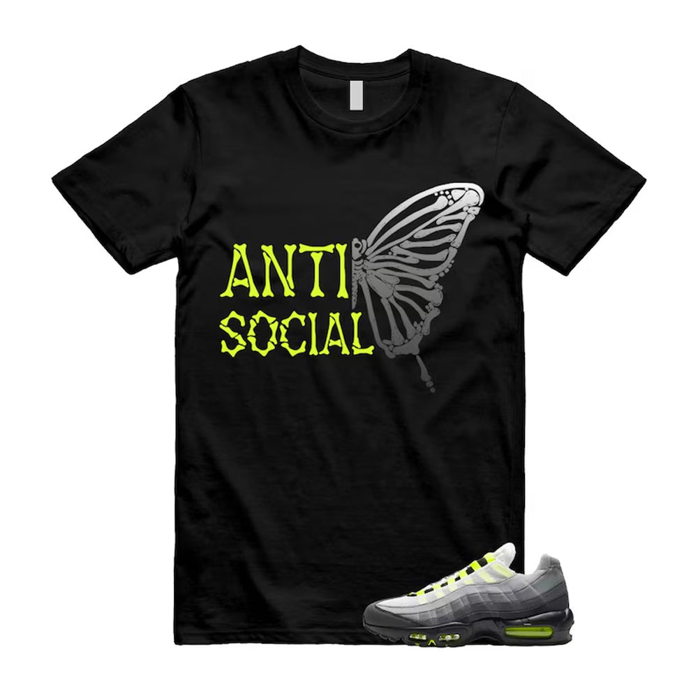 Air Max 95 OG Big Bubble Neon Shirt To Match Anti Social T-Shirt, Match Sneaker Tee
