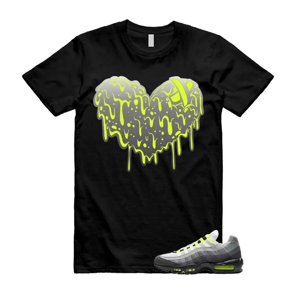 Air Max 95 OG Big Bubble Neon Shirt To Match Heart T-Shirt, Match Sneaker Tee