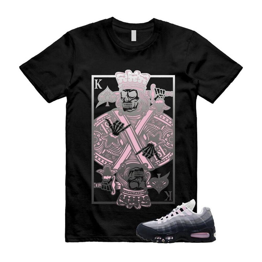 Air Max 95 Pink Foam Black White OG Big Bubble Shirt To Match King Card T-Shirt, Match Sneaker Tee