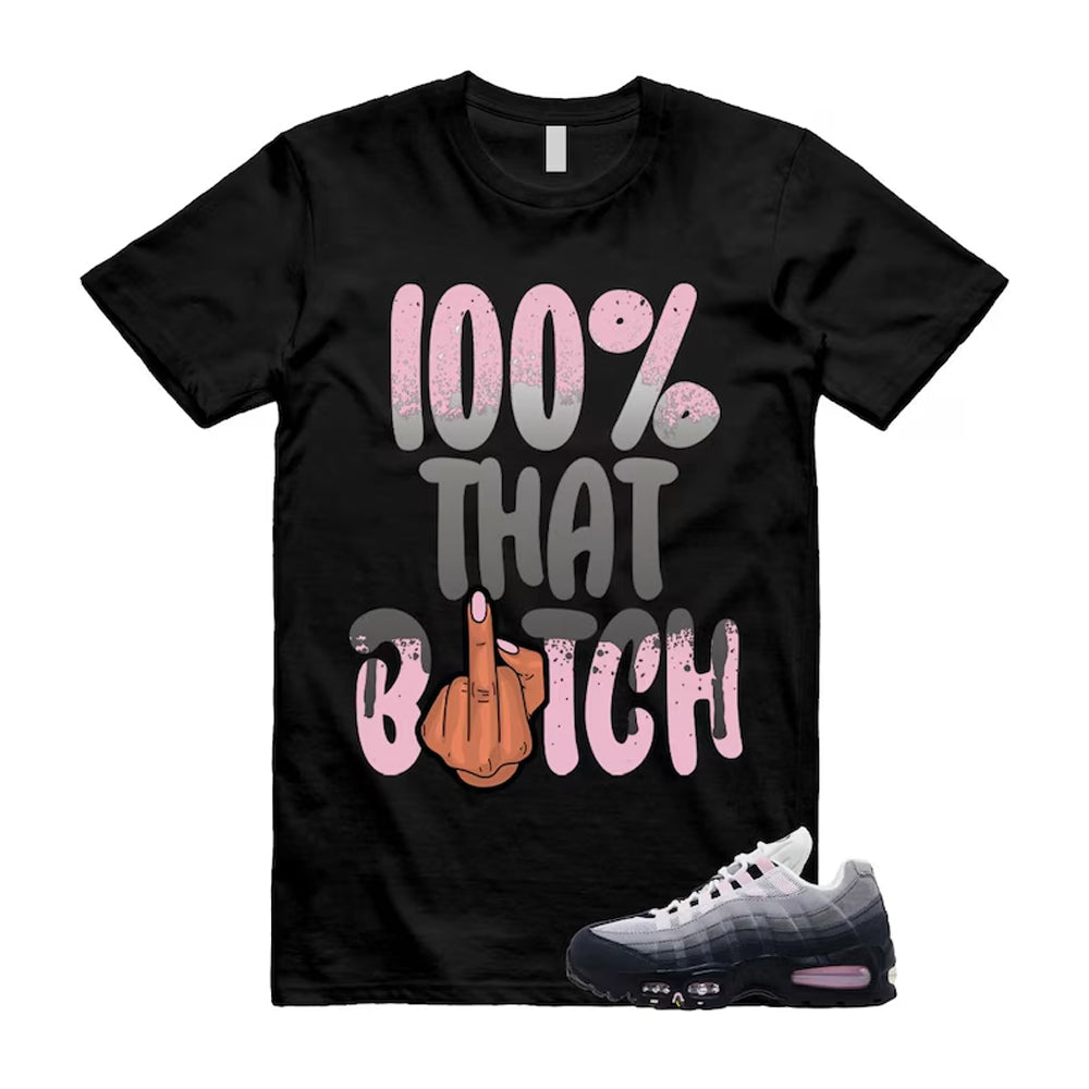 Air Max 95 Pink Foam Black White OG Big Bubble Shirt To Match 100 T-Shirt, Match Sneaker Tee