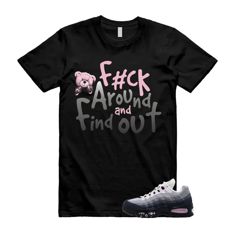 Air Max 95 Pink Foam Black White OG Big Bubble Shirt To Match Fck T-Shirt, Match Sneaker Tee