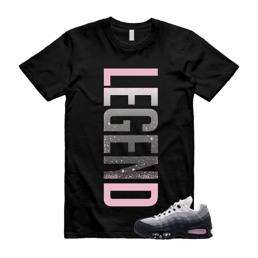 Air Max 95 Pink Foam Black White OG Big Bubble Shirt To Match Legend T-Shirt, Match Sneaker Tee