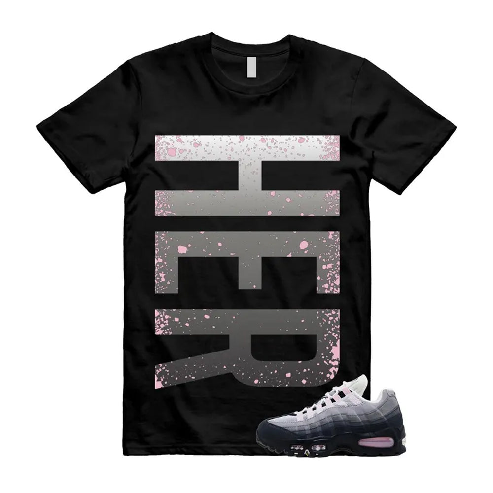 Air Max 95 Pink Foam Black White OG Big Bubble Shirt To Match Her T-Shirt, Match Sneaker Tee