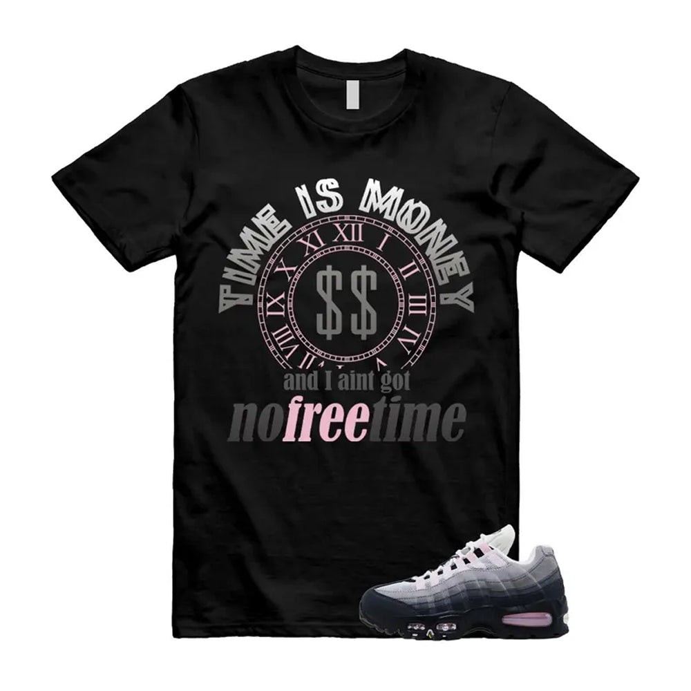 Air Max 95 Pink Foam Black White OG Big Bubble Shirt To Match Free Time T-Shirt, Match Sneaker Tee