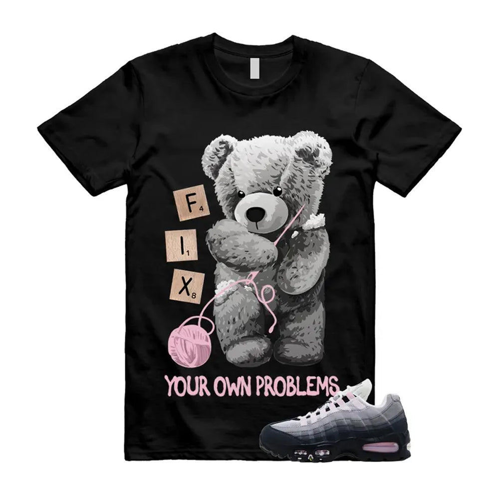 Air Max 95 Pink Foam Black White OG Big Bubble Shirt To Match Fix T-Shirt, Match Sneaker Tee