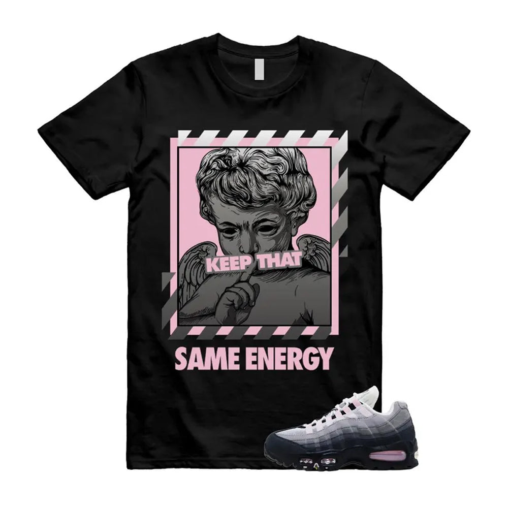 Air Max 95 Pink Foam Black White OG Big Bubble Shirt To Match Energy T-Shirt, Match Sneaker Tee