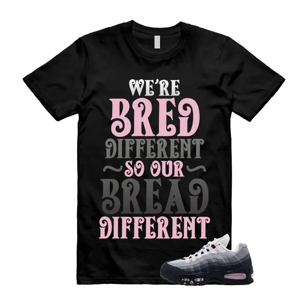 Air Max 95 Pink Foam Black White OG Big Bubble Shirt To Match Bread T-Shirt, Match Sneaker Tee