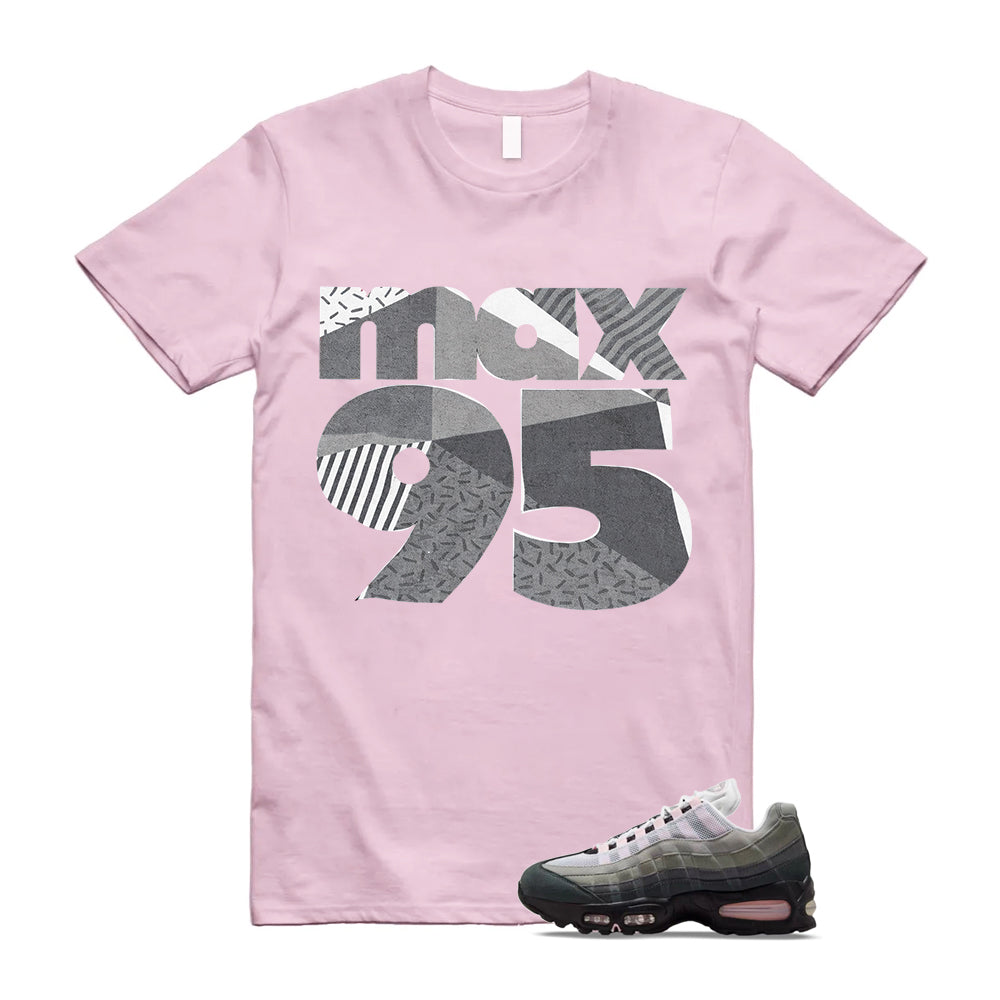 Air Max 95 Pink Foam Black White OG Big Bubble Shirt To Match Classic 95 Sneaker T-Shirt, Match Sneaker Tee