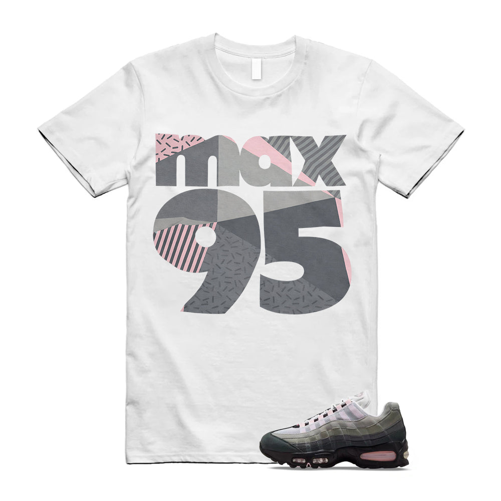 Air Max 95 Pink Foam Black White OG Big Bubble Shirt To Match Classic 95 Sneaker T-Shirt, Match Sneaker Tee