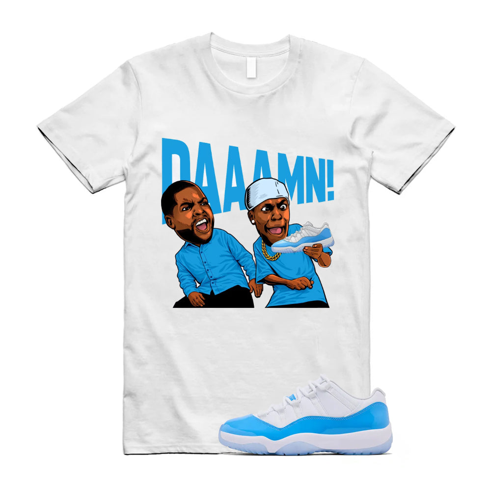 Air Jordan 11 University Blue 2026 Shirt To Match Daaamn T-Shirt, Match Sneaker Tee