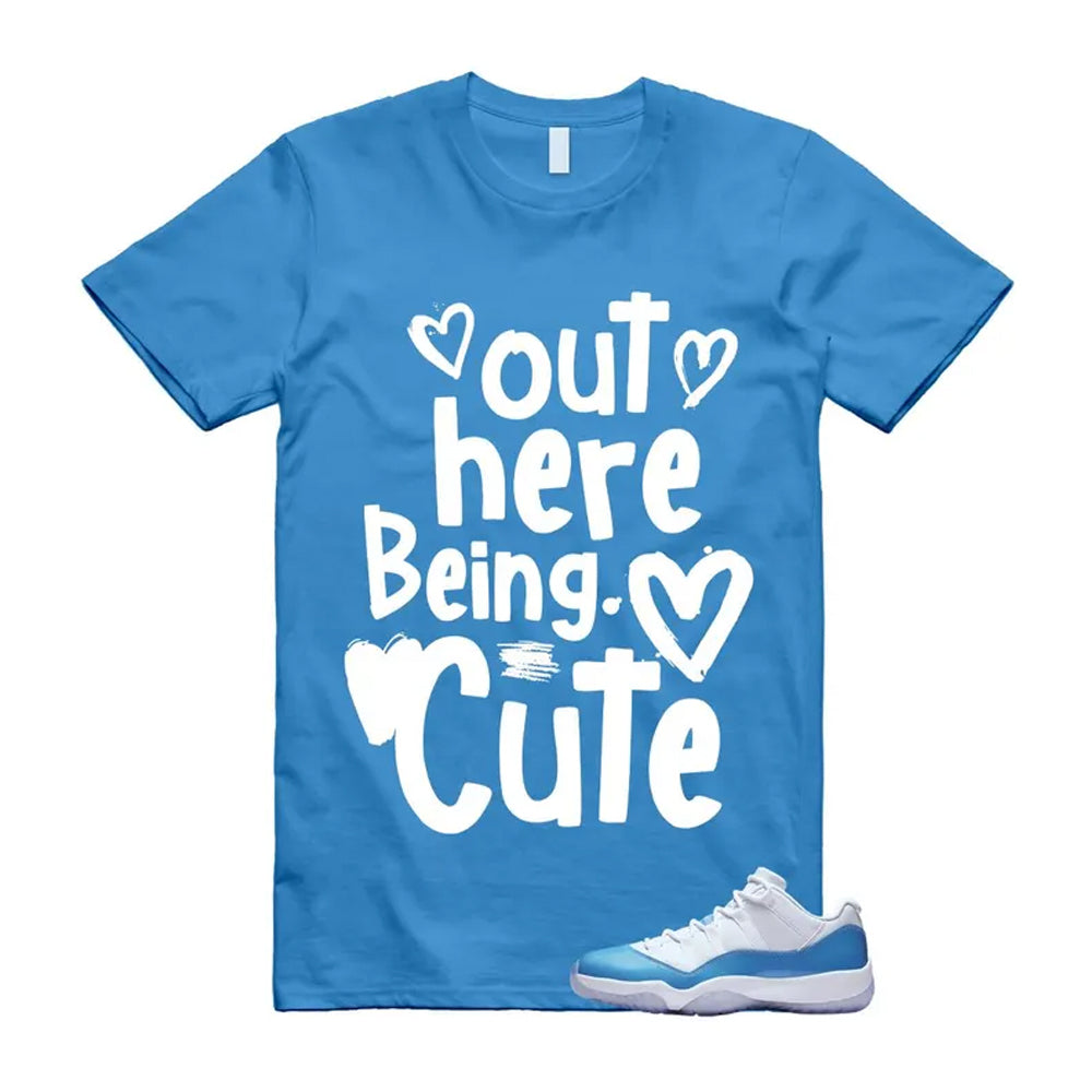 Air Jordan 11 University Blue 2026 Shirt To Match Out Here Being Cute T-Shirt, Match Sneaker Tee