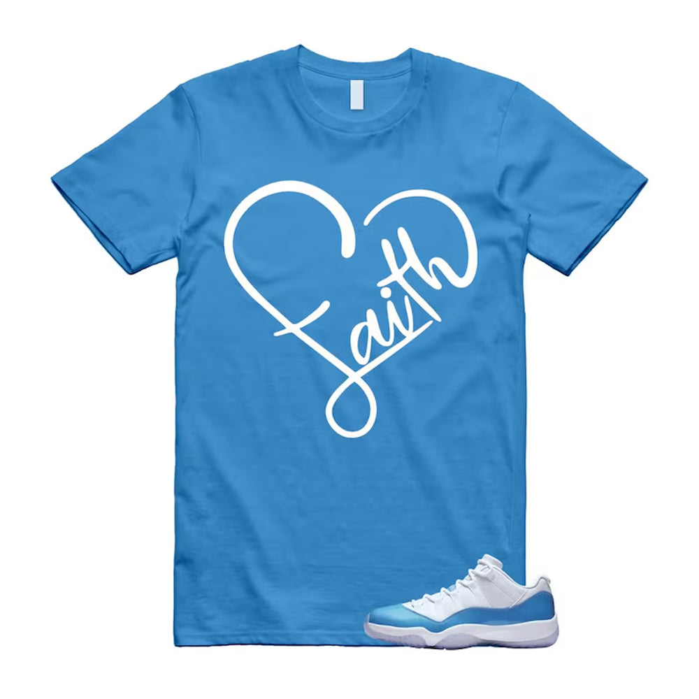 Air Jordan 11 University Blue 2026 Shirt To Match Faith T-Shirt, Match Sneaker Tee