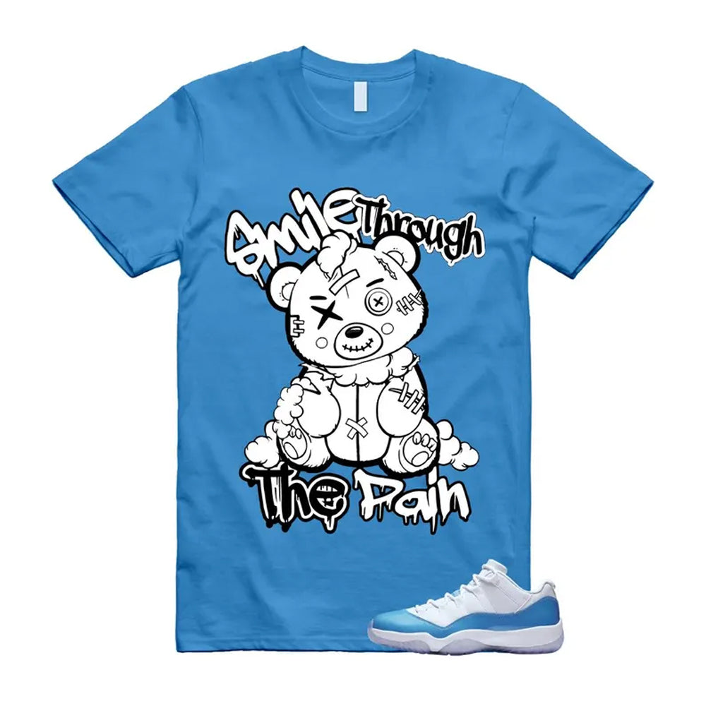 Air Jordan 11 University Blue 2026 Shirt To Match Smile Through The Pain T-Shirt, Match Sneaker Tee