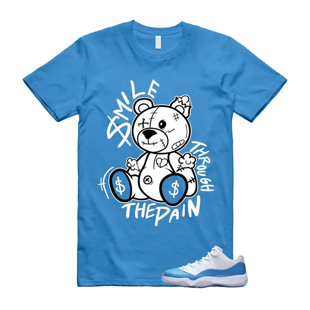 Air Jordan 11 University Blue 2026 Shirt To Match Smile Through The Pain T-Shirt, Match Sneaker Tee