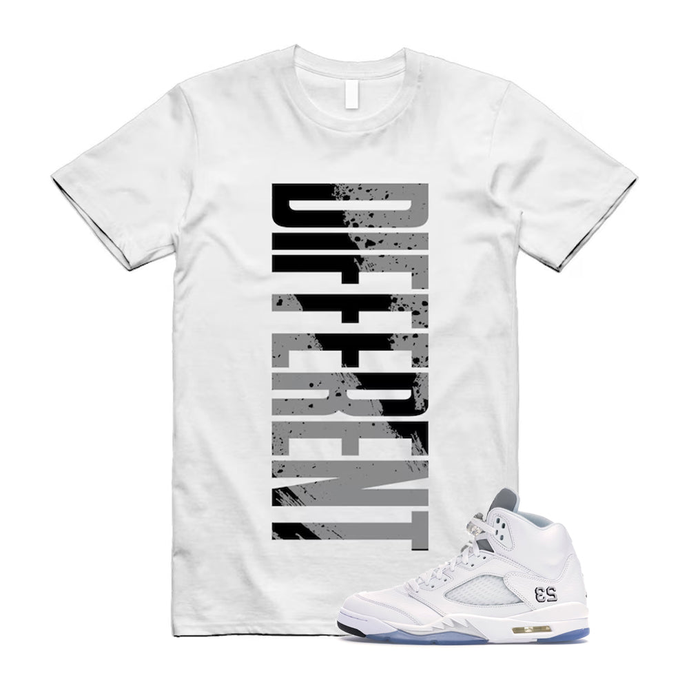 Jordan 5 Retro White Metallic Silver Black 2026 Shirt To Match Different T-Shirt, Match Sneaker Tee