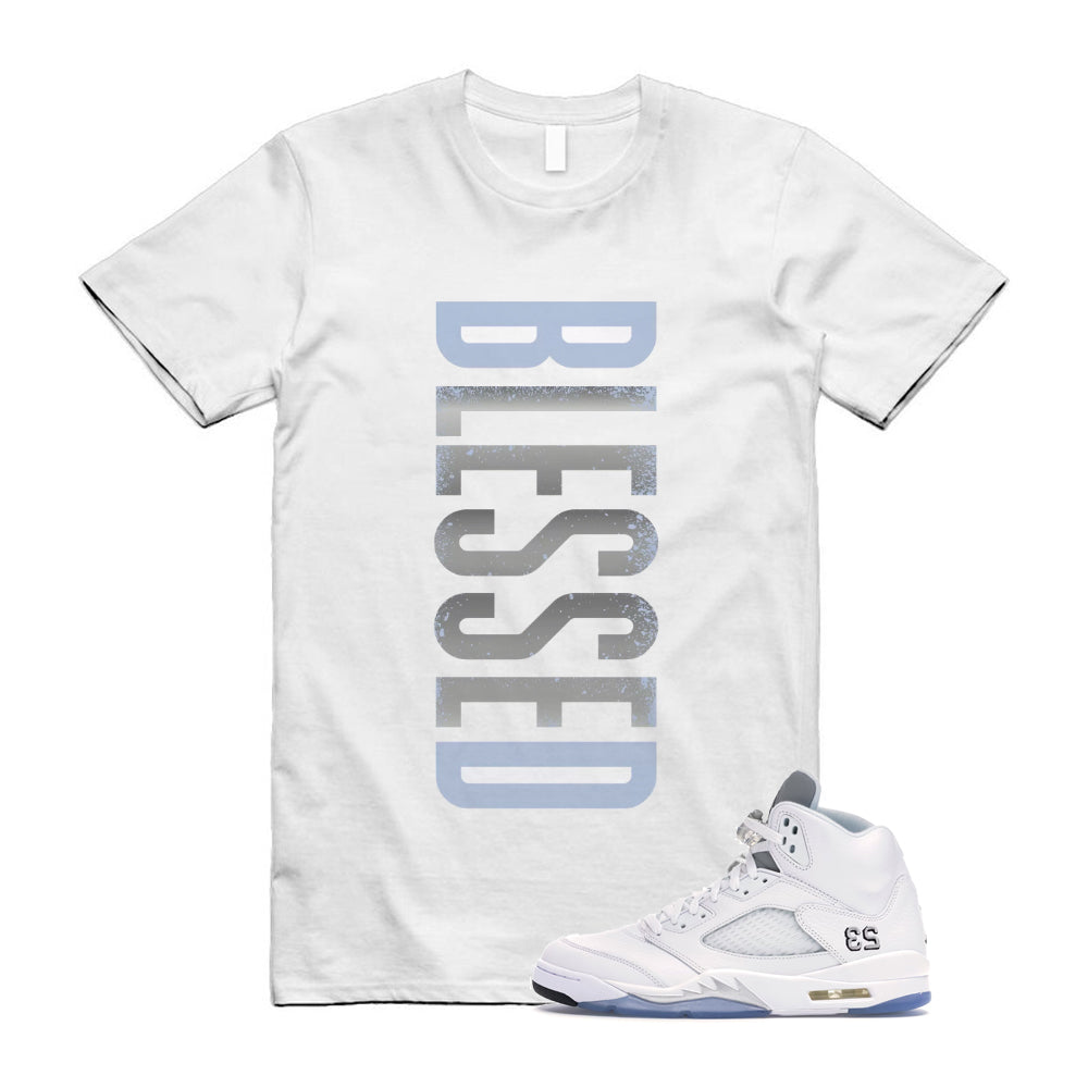 Jordan 5 Retro White Metallic Silver Black 2026 Shirt To Match Vertbls T-Shirt, Match Sneaker Tee