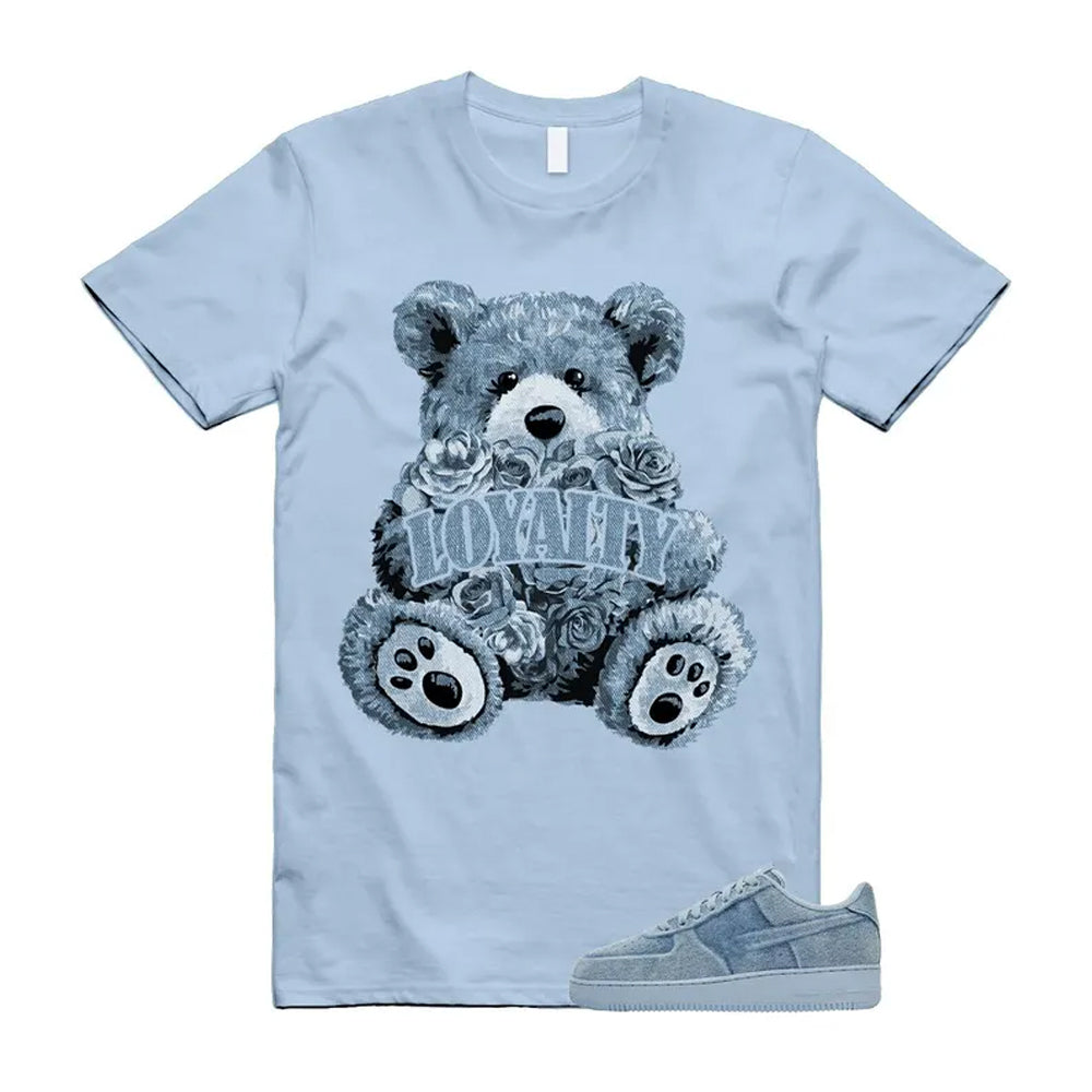 Air Force 1 Denim Light Armory Blue Shirt To Match Loyalty T-Shirt, Match Sneaker Tee