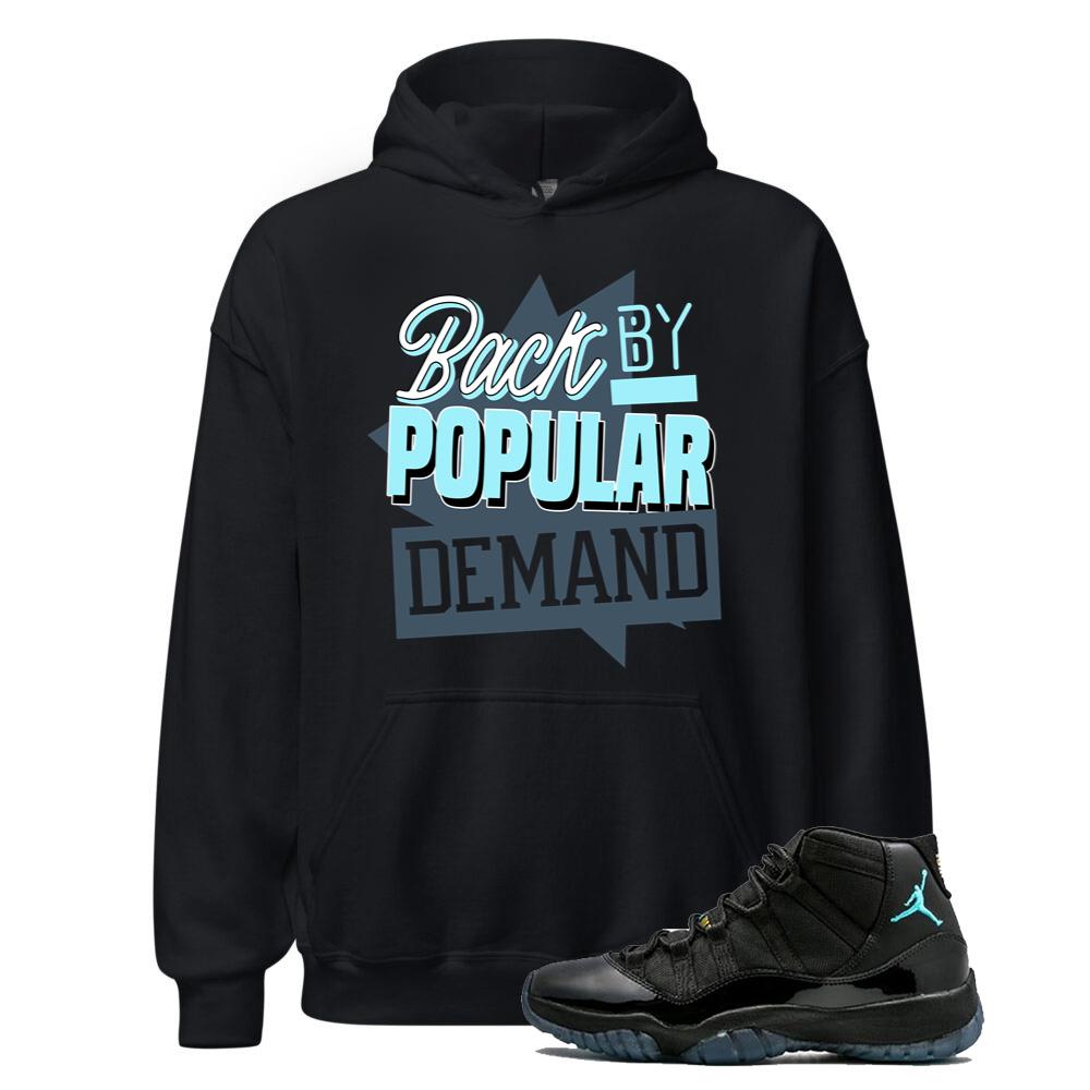 Air Jordan 11 Retro Gamma Blue Shirt to Match Back By Popular Demand Hoodie 378037-006 Match Sneaker Tee