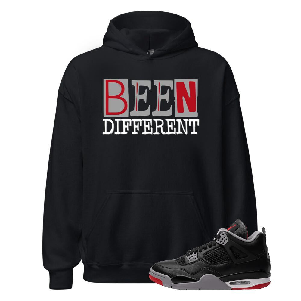 Air Jordan 4 BRED Reimagined Shirt to Match Been Different Hoodie FV5029-006 Match Sneaker Tee