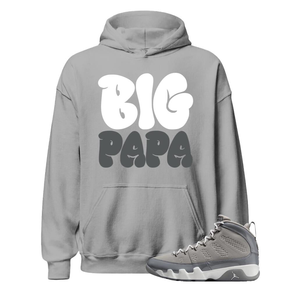Air Jordan 9 Retro Cool Grey Shirt to Match Big Papa Hoodie HV4794-011 Match Sneaker Tee