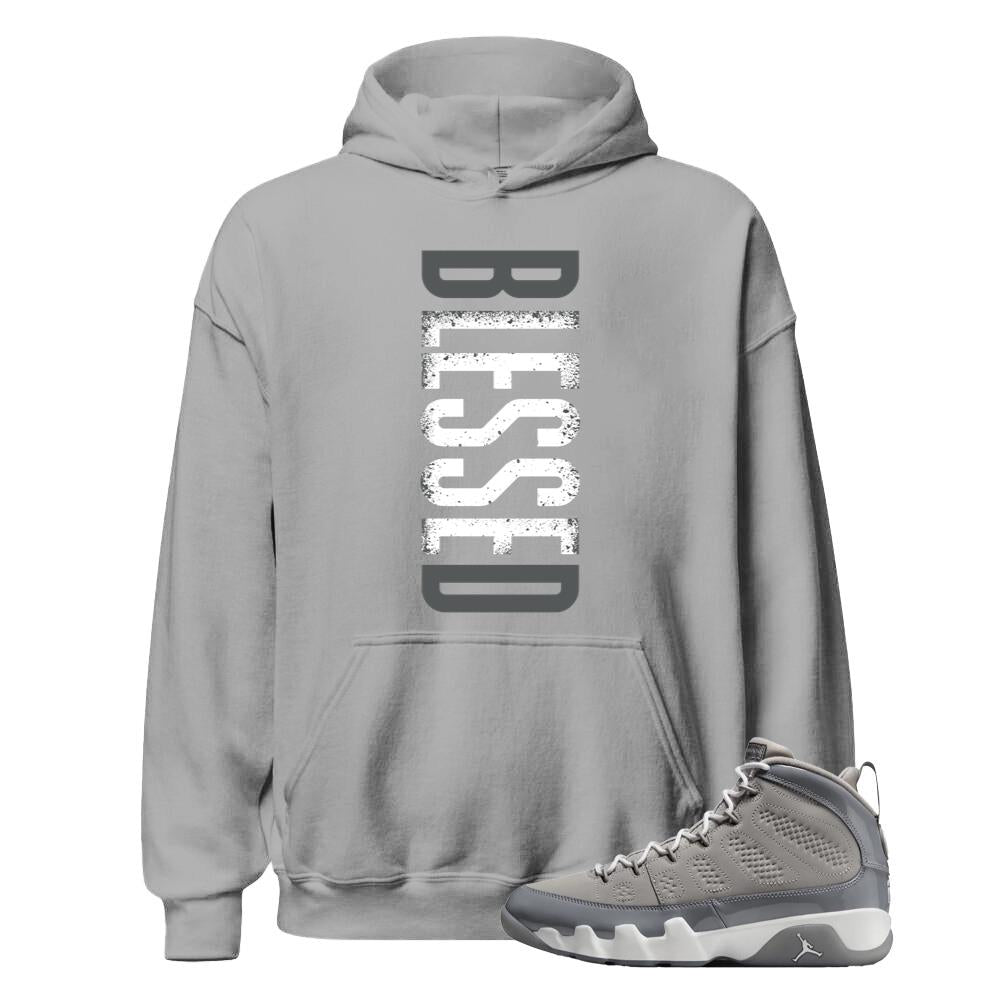 Air Jordan 9 Retro Cool Grey Shirt to Match Blessed Hoodie HV4794-011 Match Sneaker Tee