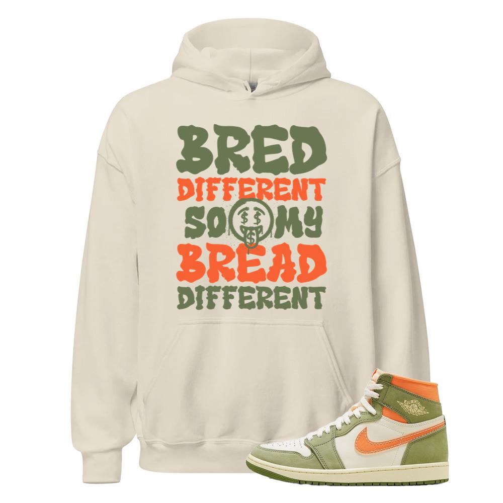 Air Jordan 1 High OG Craft Celadon Shirt to Match Bread Different So My Bread Different Hoodie FB9934-300 Match Sneaker Tee