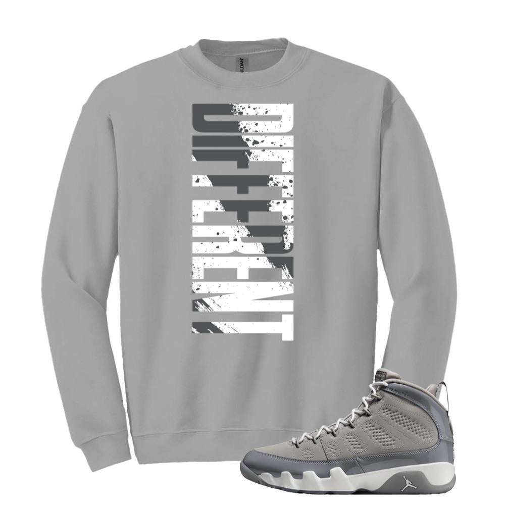 Jordan 9 Retro Cool Grey Sweatshirt to Match Built Different HV4794-011 Match Sneaker Tee