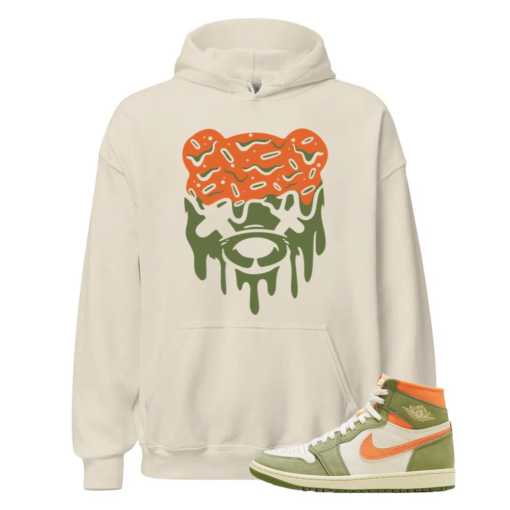 Air Jordan 1 High OG Craft Celadon Shirt to Match Business Mindset Teddy Hoodie FB9934-300 Match Sneaker Tee