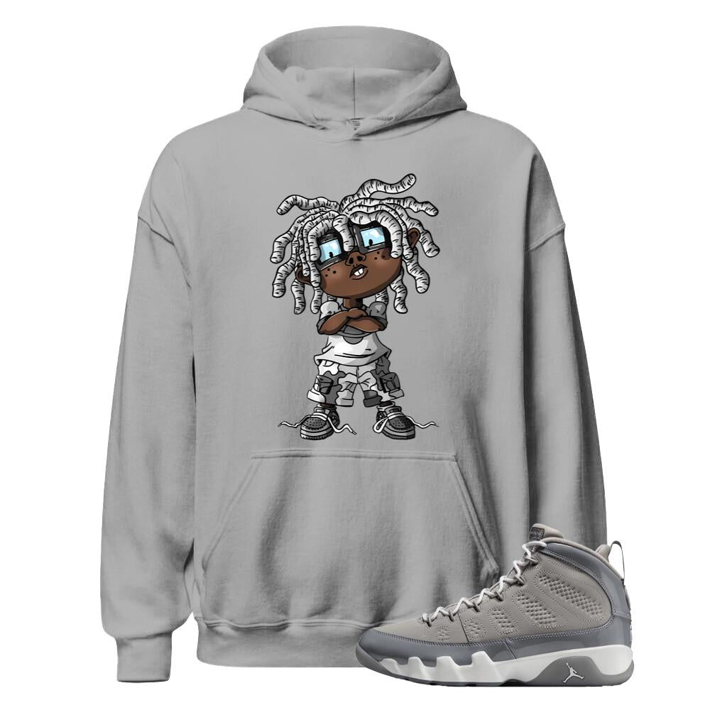 Air Jordan 9 Retro Cool Grey Shirt to Match Cartoon Street Kid Hoodie HV4794-011 Match Sneaker Tee