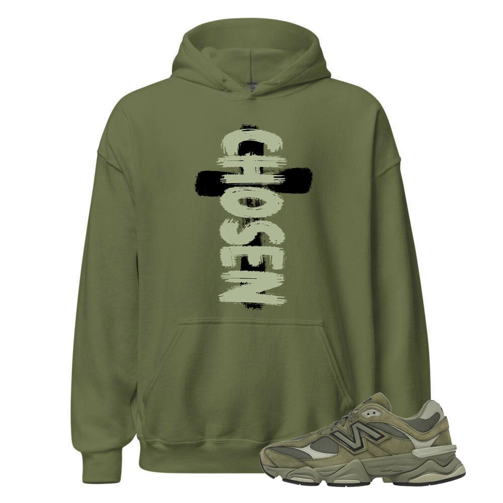 New Balance 9060 Dark Olivine Shirt to Match Choosen, Hoodie U9060ZGD Match Sneaker Tee