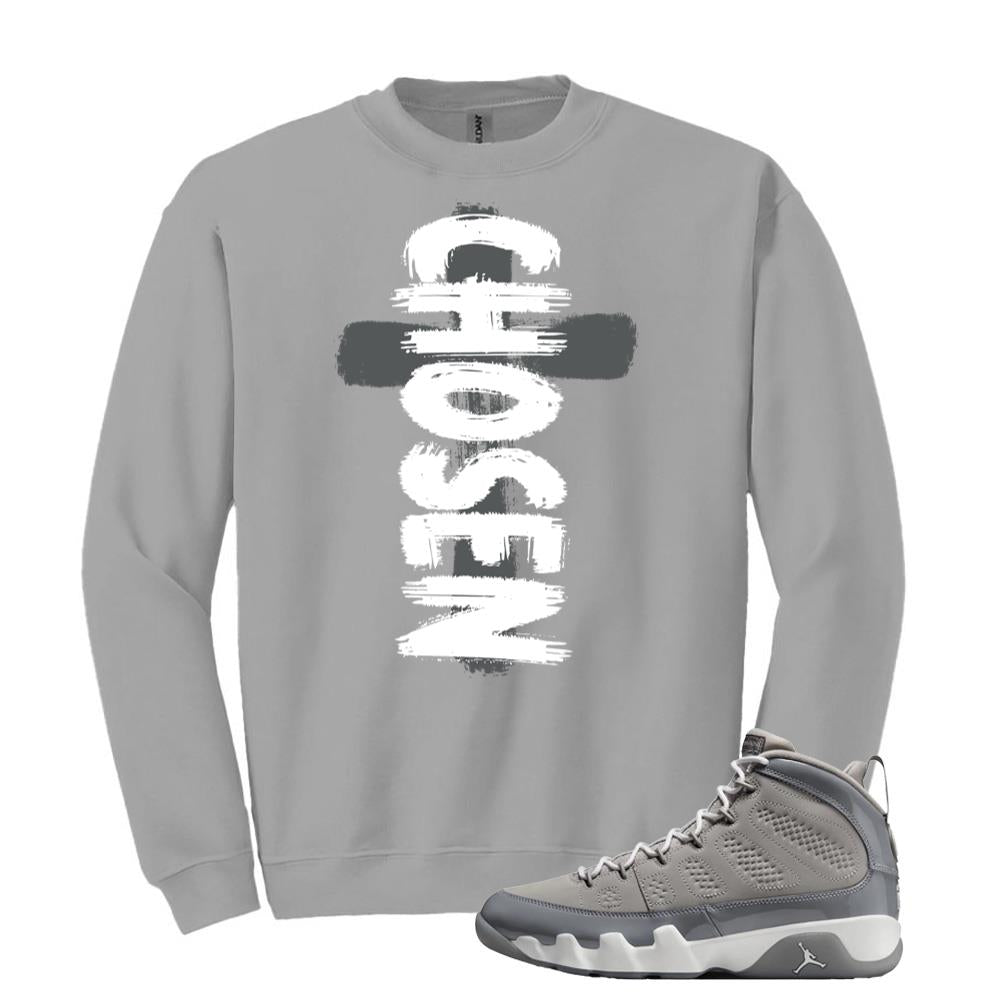 Jordan 9 Retro Cool Grey Sweatshirt to Match Chosen HV4794-011 Match Sneaker Tee