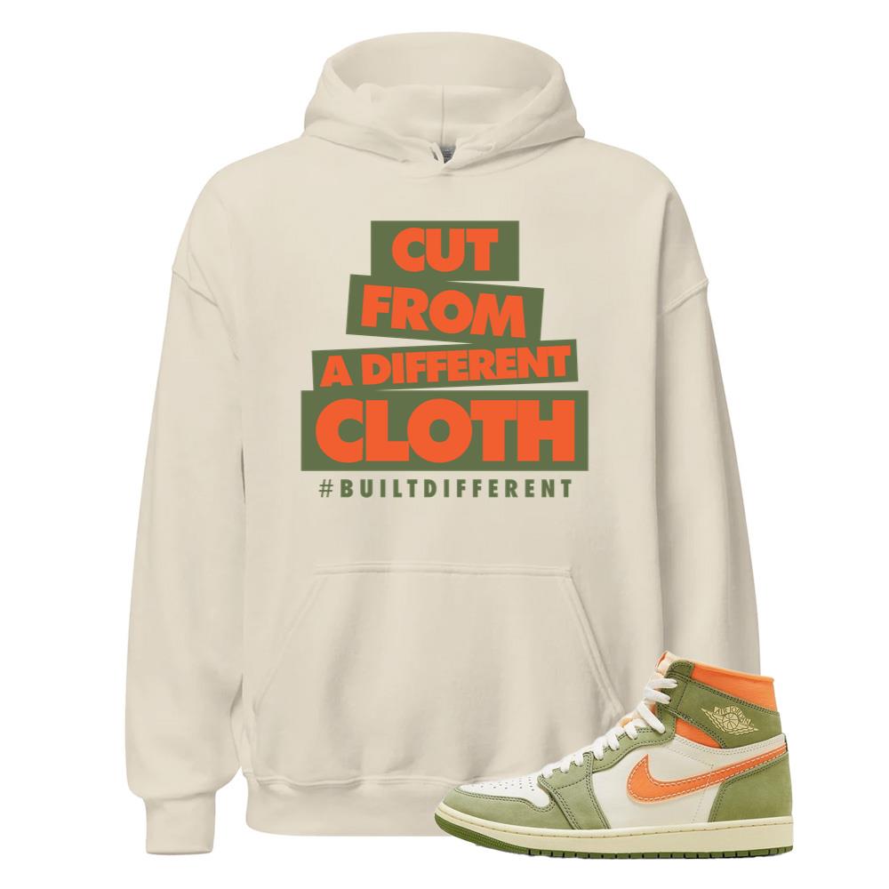 Air Jordan 1 High OG Craft Celadon Shirt to Match Cut From A Different Cloth Hoodie FB9934-300 Match Sneaker Tee