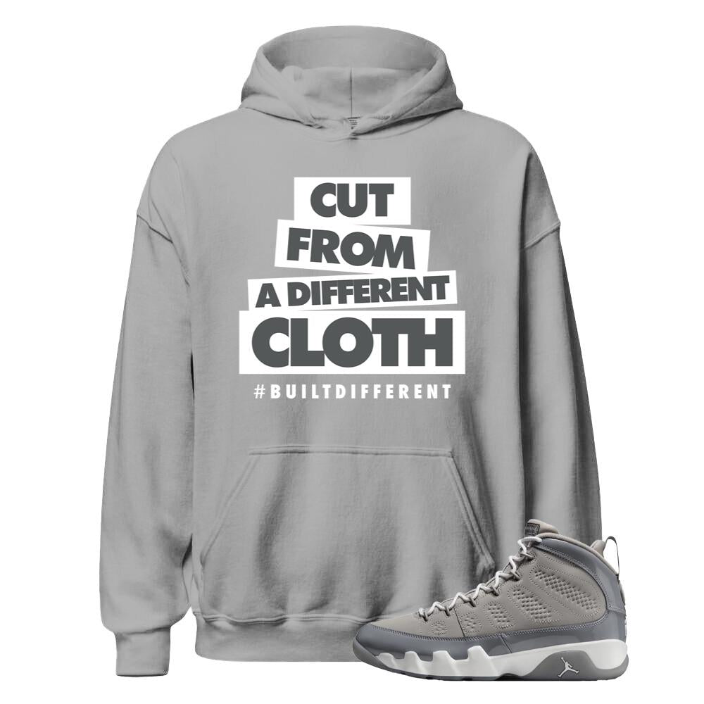 Air Jordan 9 Retro Cool Grey Shirt to Match Cut From A Different Cloth Hoodie HV4794-011 Match Sneaker Tee