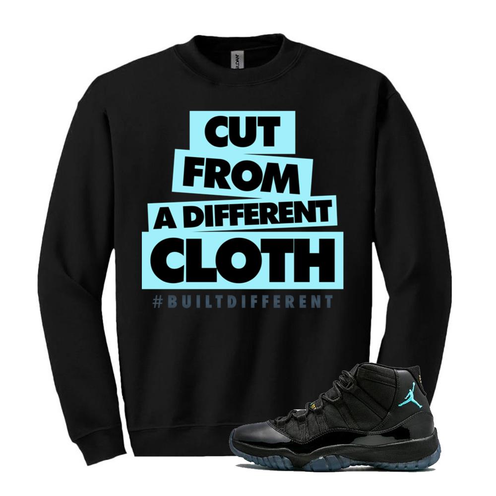 Air Jordan 11 Retro Gamma Blue Shirt to Match Cut From A Different Cloth Sweatshirt 378037-006 Match Sneaker Tee