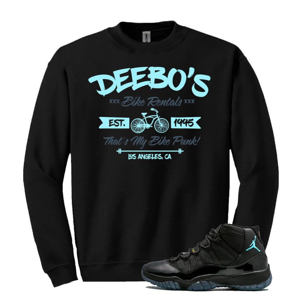 Air Jordan 11 Retro Gamma Blue Shirt to Match Deebo's Bike Rentals Sweatshirt 378037-006 Match Sneaker Tee