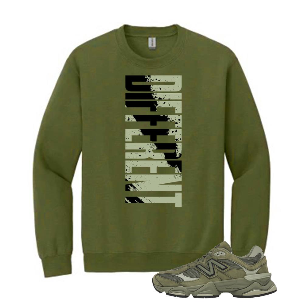 New Balance 9060 Dark Olivine Shirt to Match Different Sweatshirt U9060ZGD Match Sneaker Tee