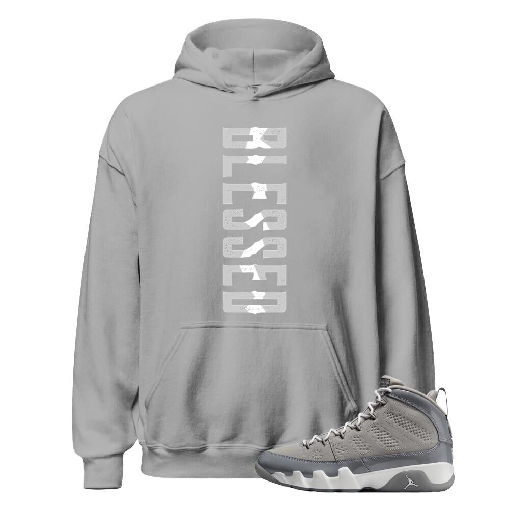 Air Jordan 9 Retro Cool Grey Shirt to Match Divinely Blessed Hoodie HV4794-011 Match Sneaker Tee