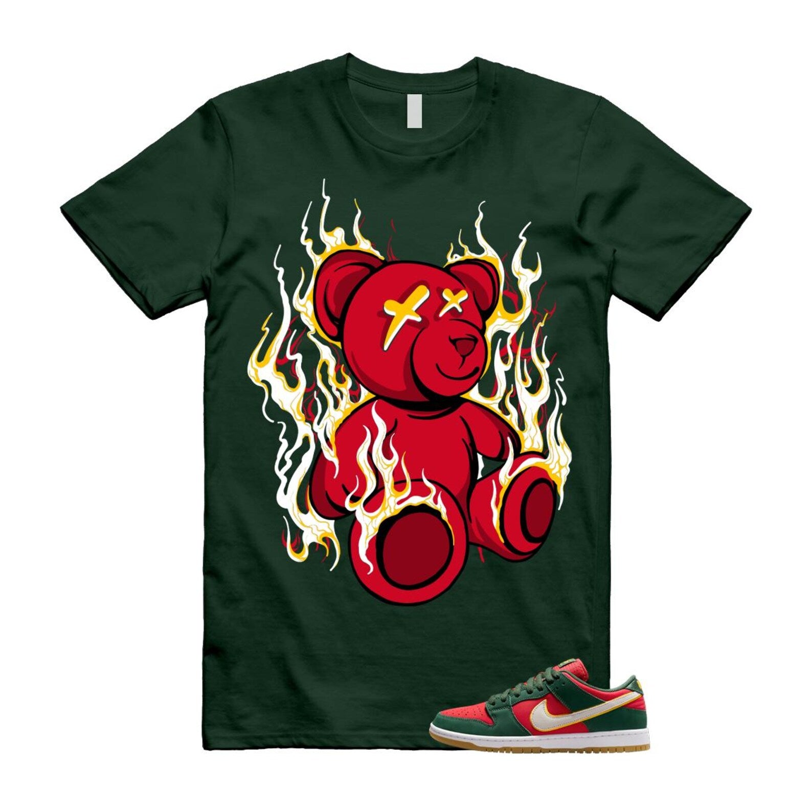 Dunk Seattle Supersonics Green Shirt to Match LIT FZ1287-300 Match Sneaker Tee