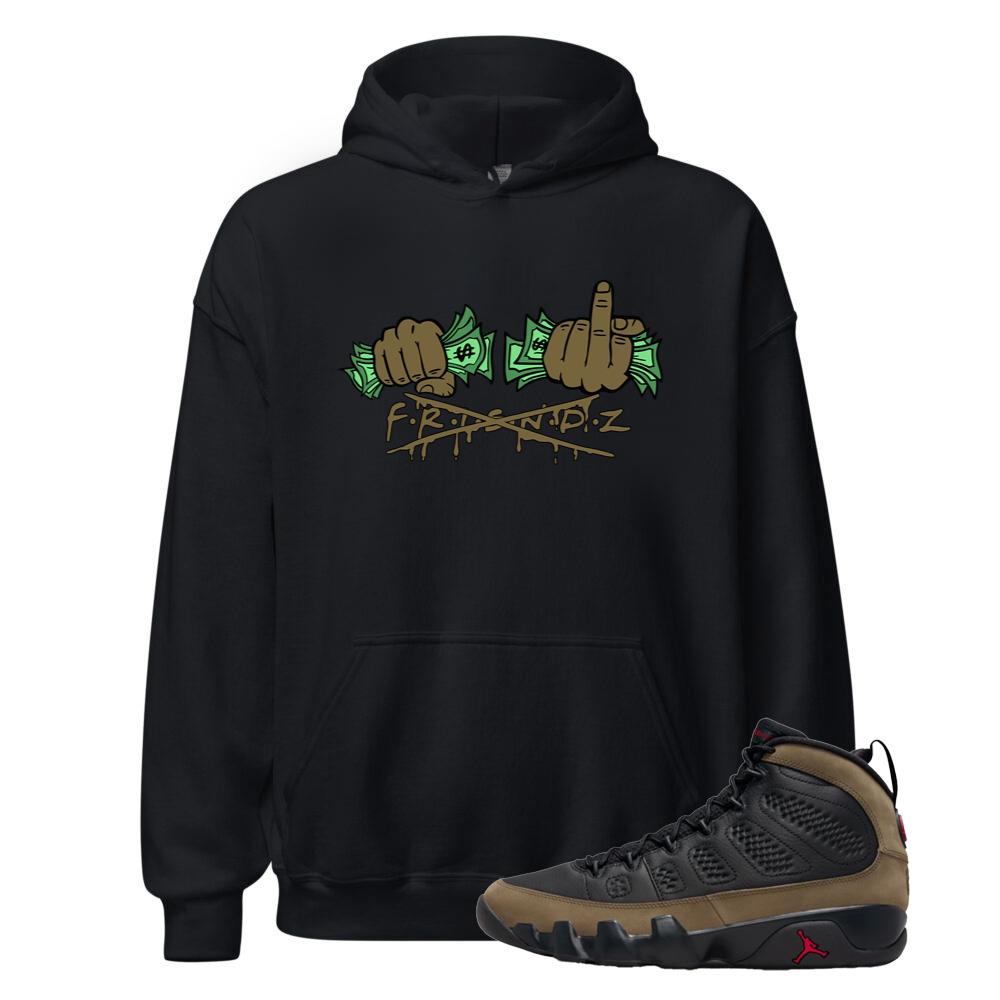 Air Jordan 9 Olive Shirt to Match F.R.I.E.N.D.Z Hoodie HV4794-030 Match Sneaker Tee