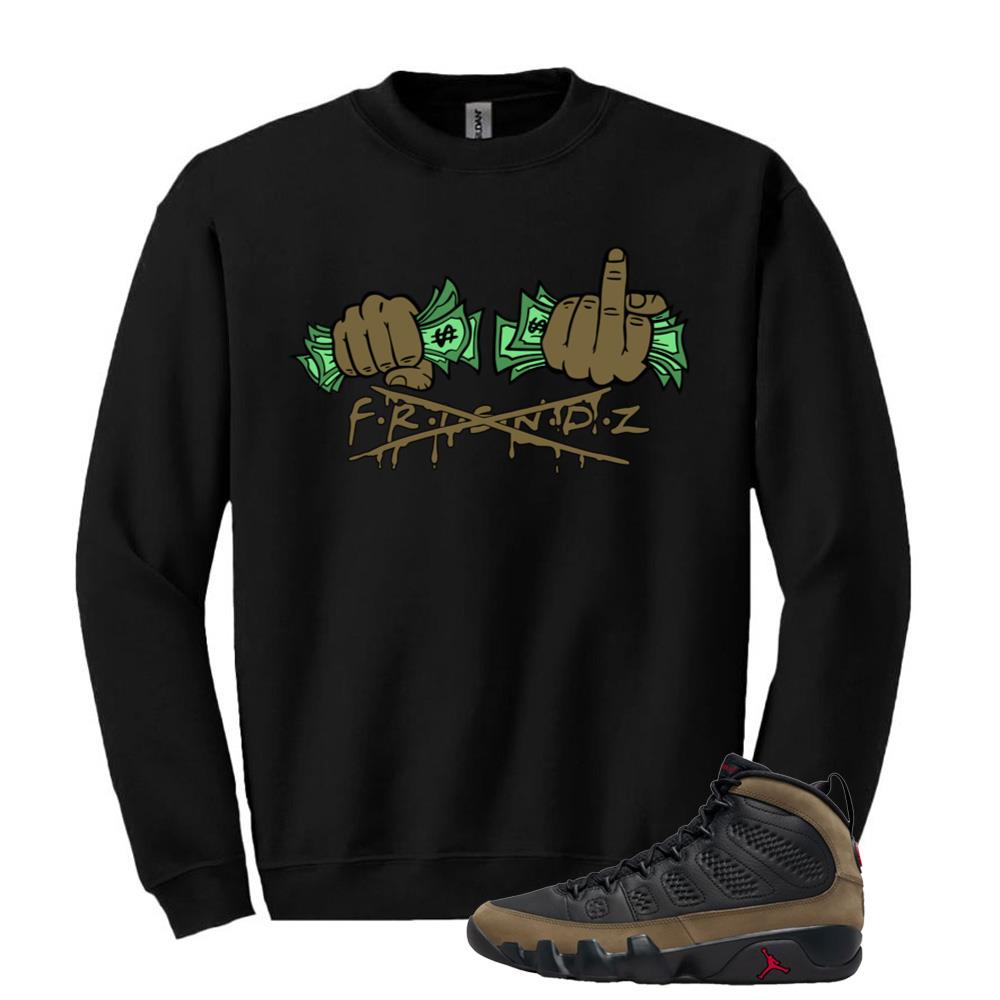 Air Jordan 9 Olive Shirt to Match F.R.I.E.N.D.Z Sweatshirt HV4794-030 Match Sneaker Tee