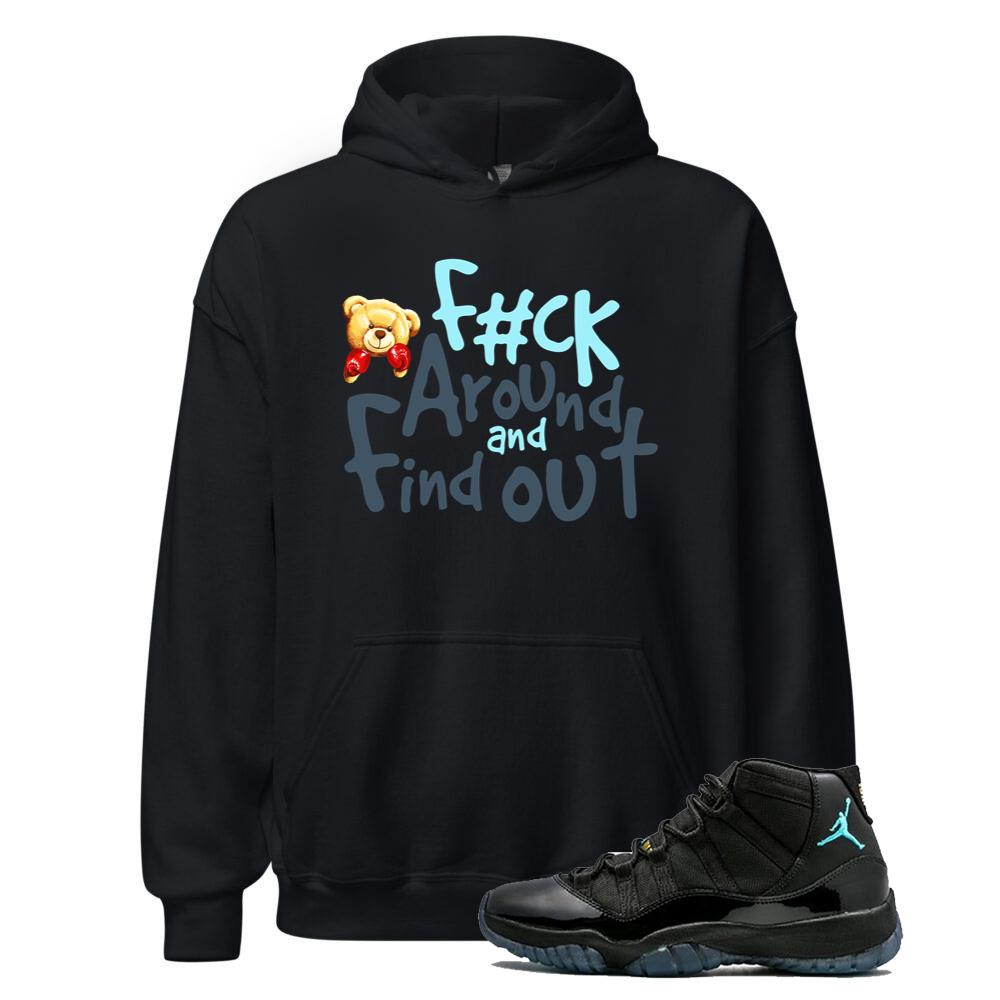 Air Jordan 11 Retro Gamma Blue Shirt to Match F#ck Around And Find Out Hoodie 378037-006 Match Sneaker Tee
