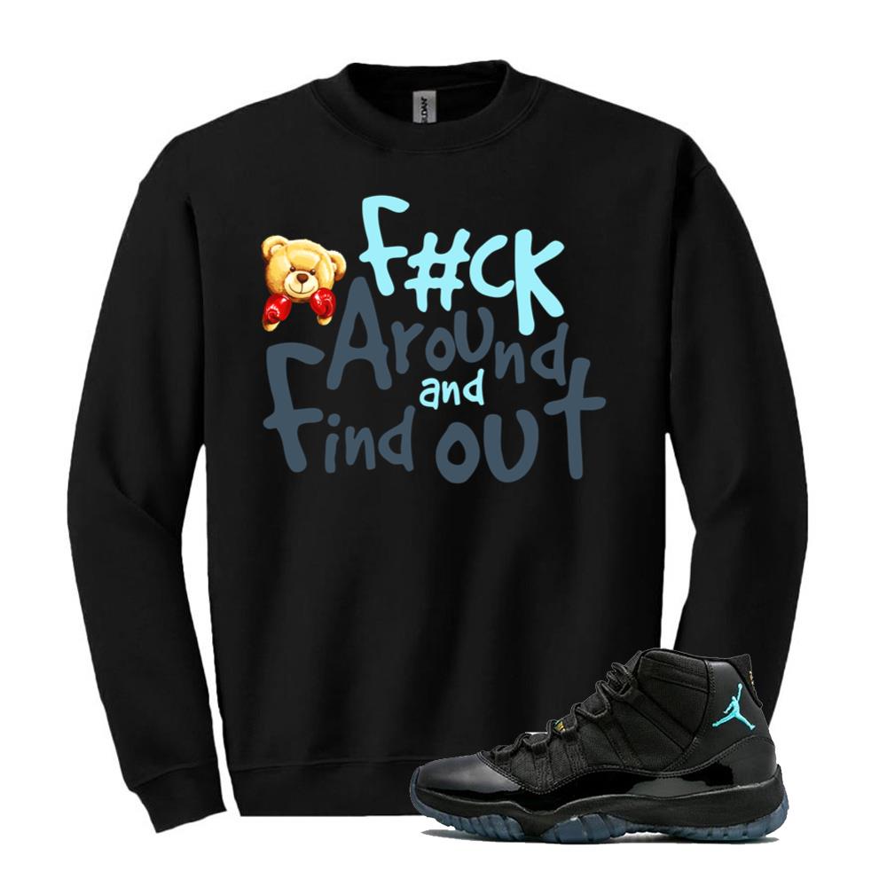Air Jordan 11 Retro Gamma Blue Shirt to Match F#ck Around And Find Out Sweatshirt 378037-006 Match Sneaker Tee
