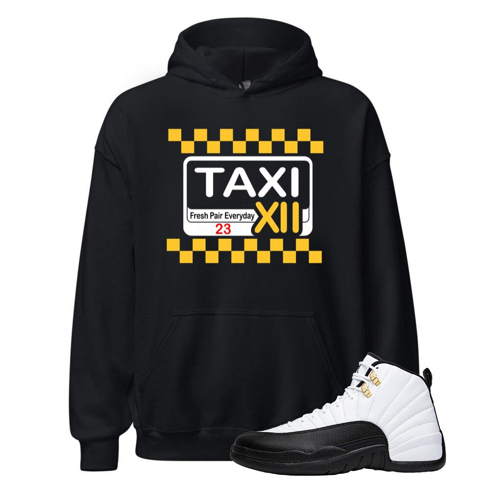 Air Jordan 12 Taxi – Fresh Pair Everyday 23 Taxi XII Hoodie, 130690-125 Match Sneaker Tee